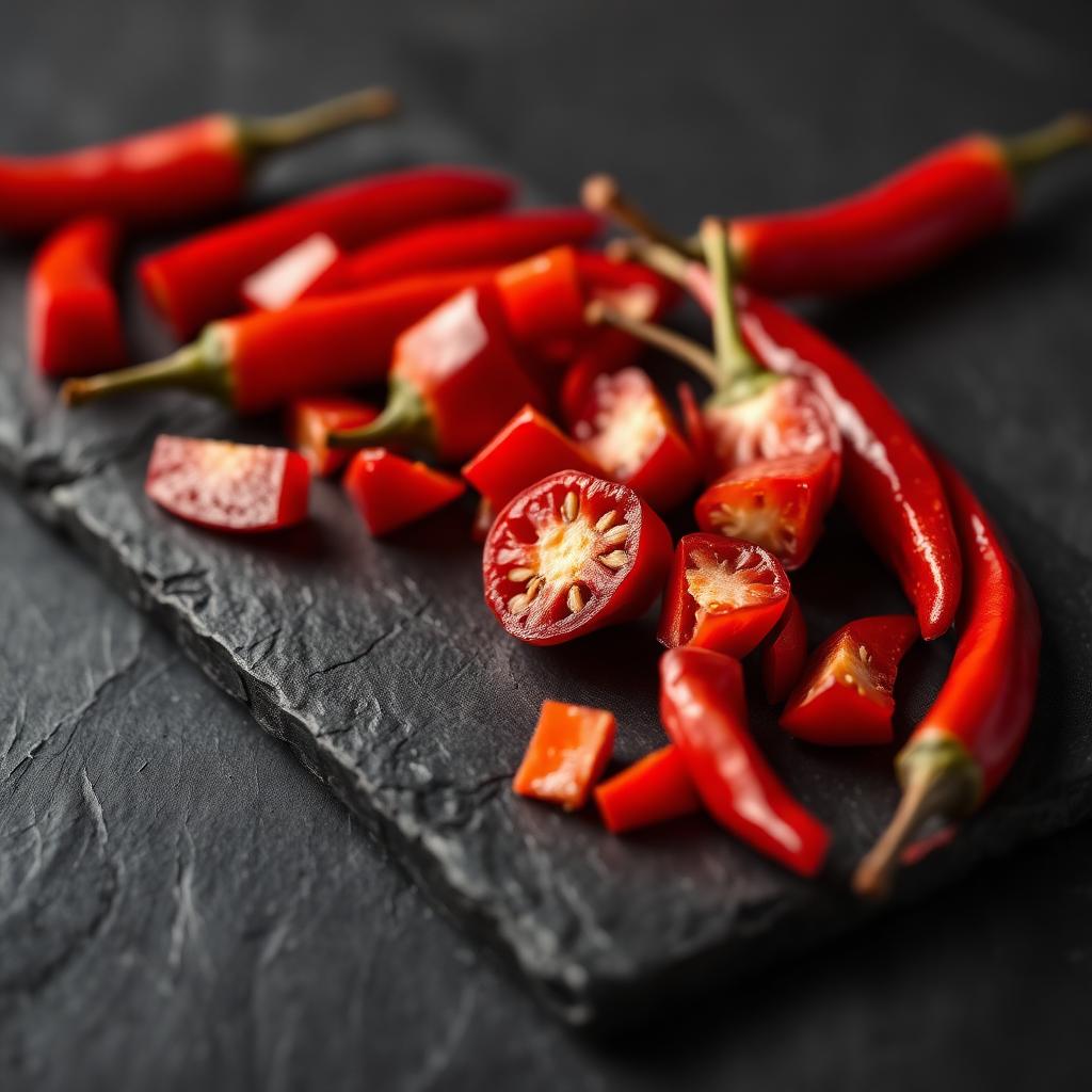 Cut Chillies